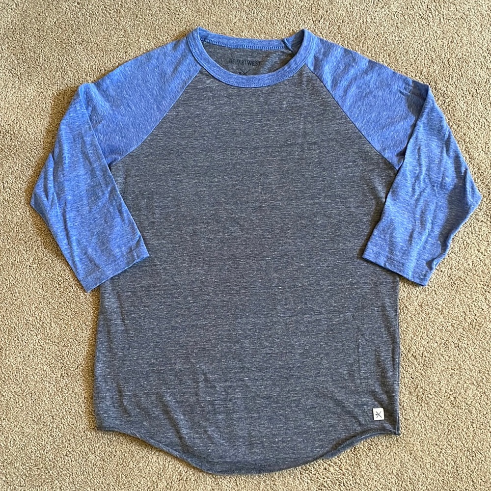 Depart West raglan 3/4 sleeve T-shirt size S